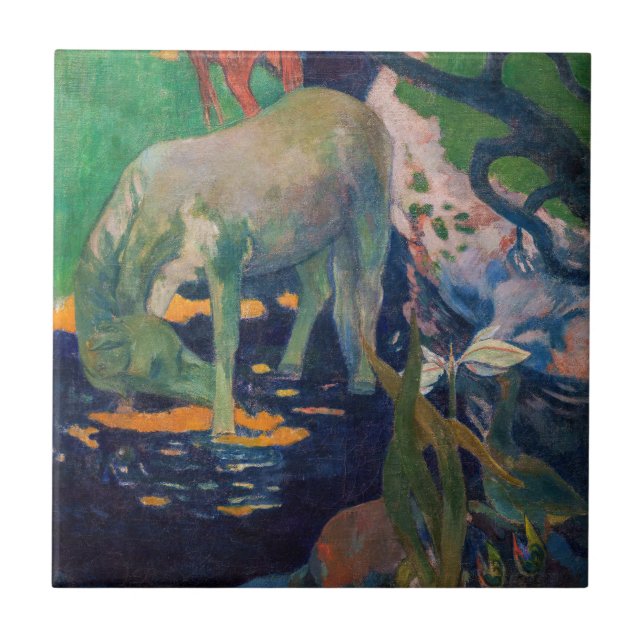 Paul Gauguin - The White Horse Tile (Front)