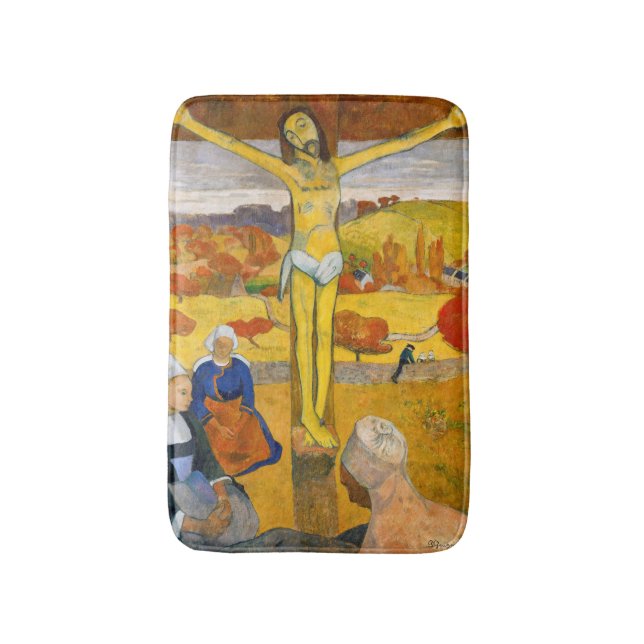 Paul Gauguin - The Yellow Christ Bath Mat (Front Vertical)