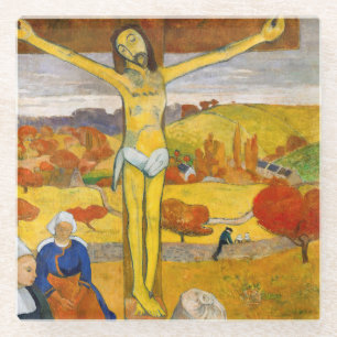 Paul Gauguin - The Yellow Christ Glass Coaster