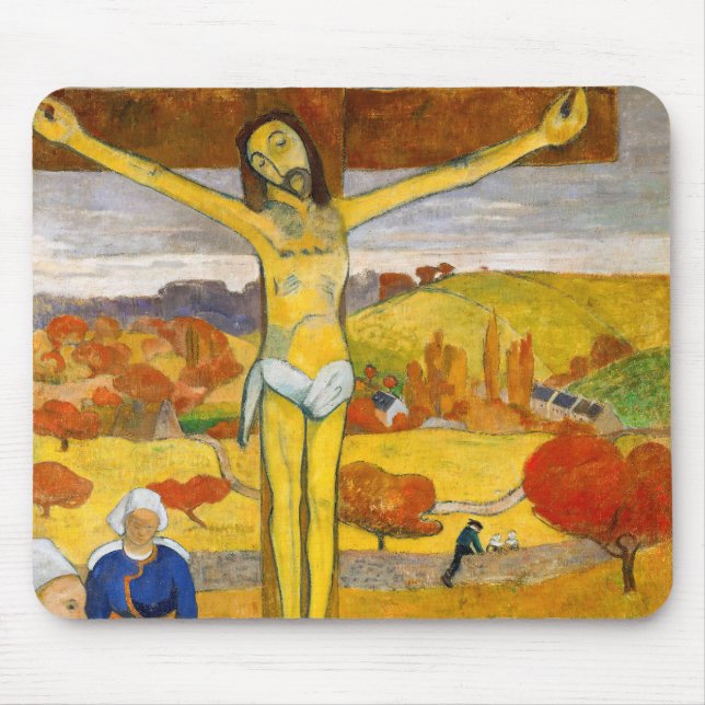 Paul Gauguin - The Yellow Christ Mouse Pad (Front)