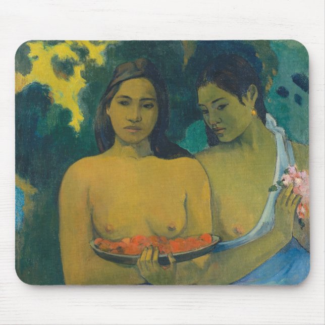 Paul Gauguin - Two Tahitian Women Mouse Pad (Front)