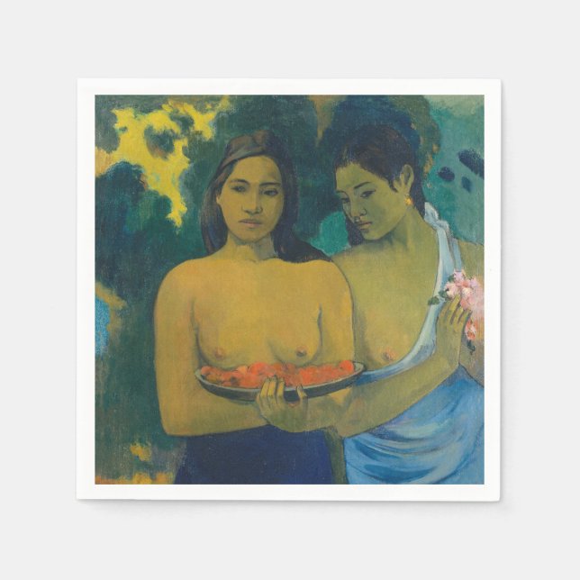 Paul Gauguin - Two Tahitian Women Napkin (Front)