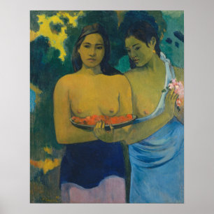 Paul Gauguin - Two Tahitian Women Poster
