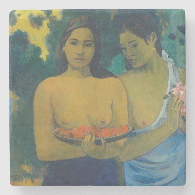 Paul Gauguin - Two Tahitian Women Stone Coaster (Front)