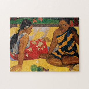 Paul Gauguin Two Women Of Tahiti Parau Api Vintage Jigsaw Puzzle