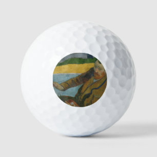 Paul Gauguin Vincent van Gogh painting sunflowers  Golf Balls