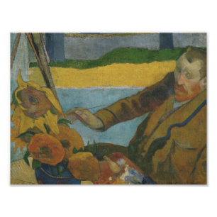 Paul Gauguin -Vincent van Gogh Painting Sunflowers Photo Print