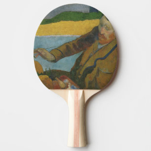 Paul Gauguin Vincent van Gogh painting sunflowers  Ping Pong Paddle