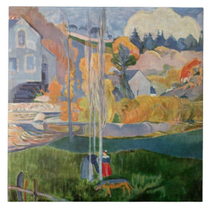 Paul Gauguin Vintage The David Mill in Pont-Aven Tile