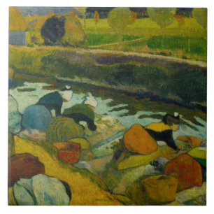Paul Gauguin - Washerwomen Tile