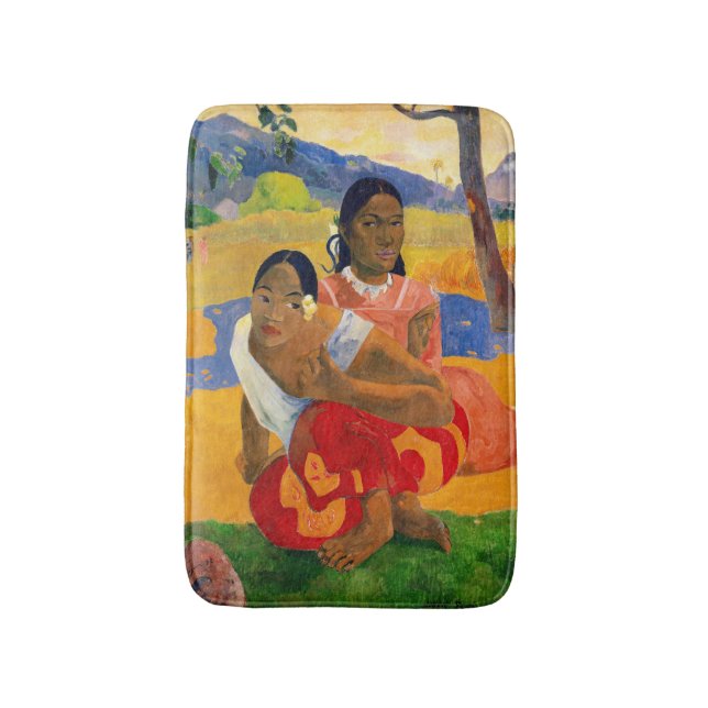Paul Gauguin - When Will You Marry? Bath Mat (Front Vertical)