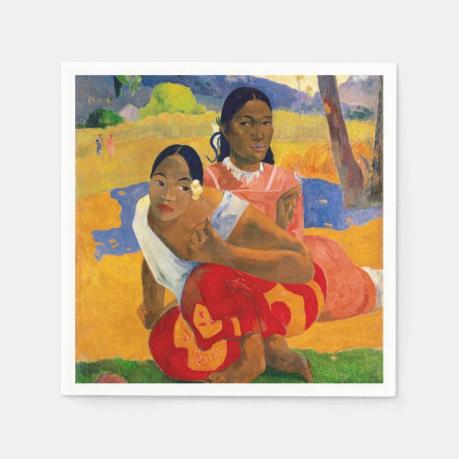 Paul Gauguin - When Will You Marry? Napkin (Front)
