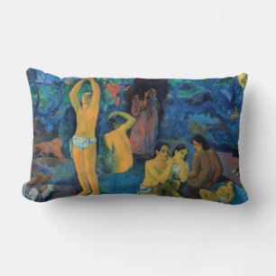 Paul Gauguin - Where Do We Come From? Lumbar Pillow