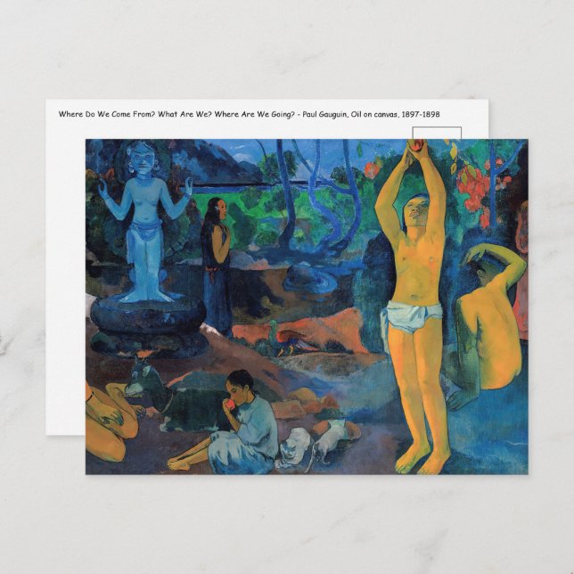 Paul Gauguin - Where Do We Come From? Postcard (Front/Back)