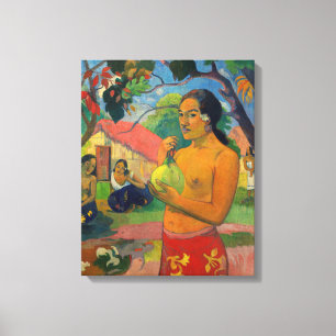 Paul Gauguin - Woman Holding a Fruit Canvas Print