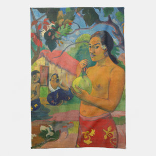 Paul Gauguin - Woman Holding a Fruit Kitchen Towel
