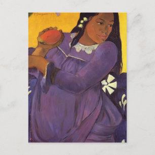 Paul Gauguin- Woman with a Mango Postcard