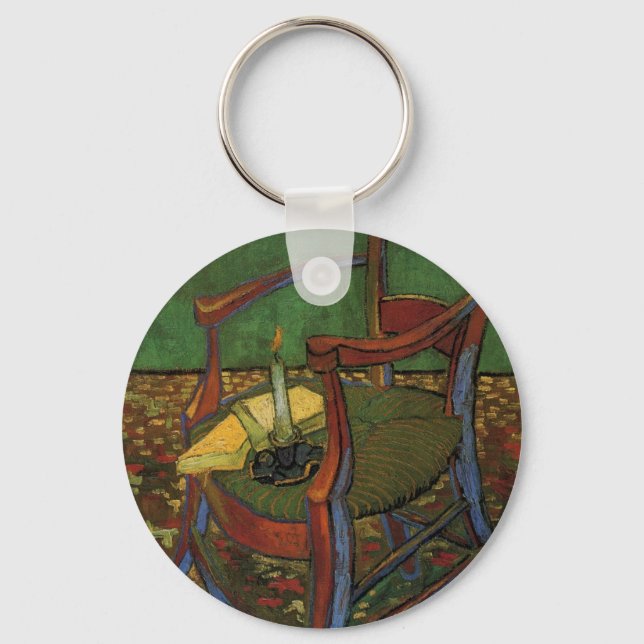 Paul Gauguin's Armchair by Vincent van Gogh Keychain (Front)