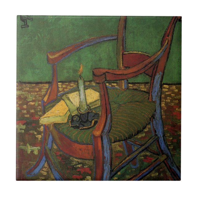 Paul Gauguin's Armchair by Vincent van Gogh Tile (Front)