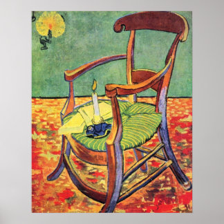 Paul Gauguin's chair by Vincent van Gogh Poster