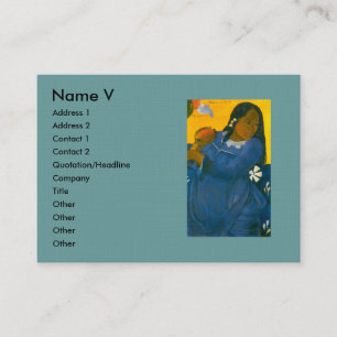 Paul Gauguin's Woman with a Mango (1892) Business Card