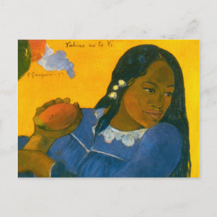 Paul Gauguin's Woman with a Mango (1892) Postcard
