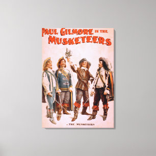 Paul Gilmore in The Musketeers Theatrical Canvas Print