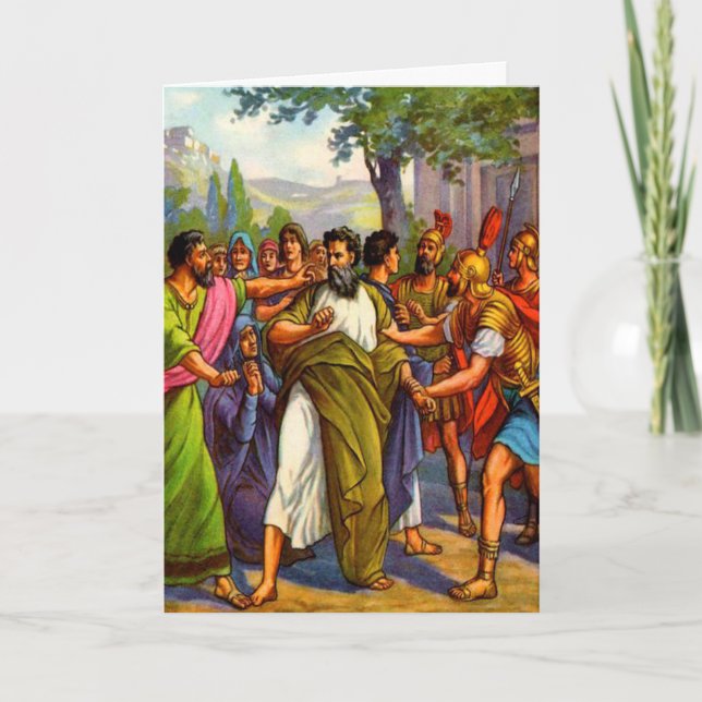 Paul going to prison Greeting card (Front)