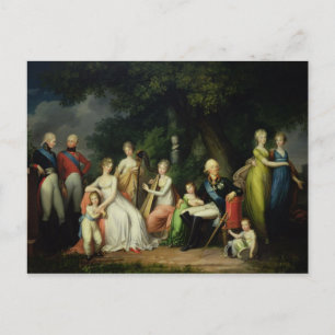 Paul I , Maria Feodorovna  and their Children Postcard