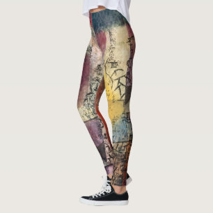 Paul Klee Abstract Art Cubism Leggings