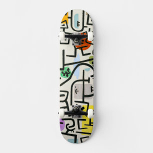 Paul Klee Abstract Expressionist Rich Harbour Skateboard