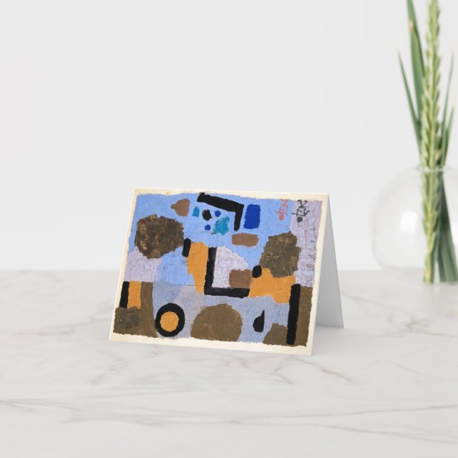 Paul Klee Abstract Painting Modern Art Card (Front)