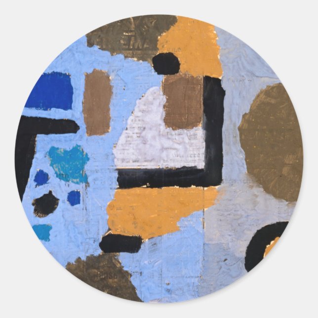 Paul Klee Abstract Painting Modern Art Classic Round Sticker (Front)