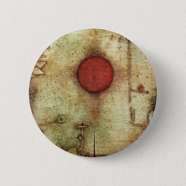 Paul Klee Ad Marginem Painting 2 Inch Round Button (Front)