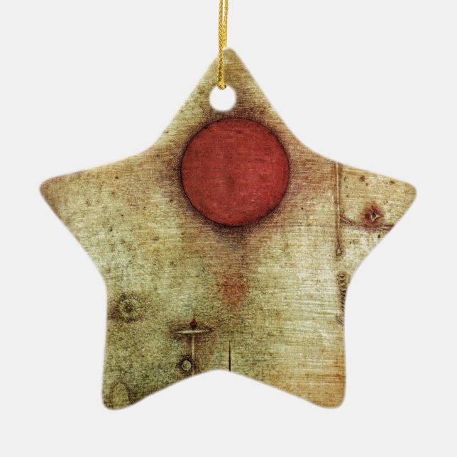 Paul Klee Ad Marginem Painting Ceramic Ornament (Front)
