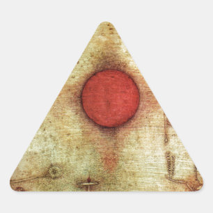 Paul Klee Ad Marginem Painting Triangle Sticker
