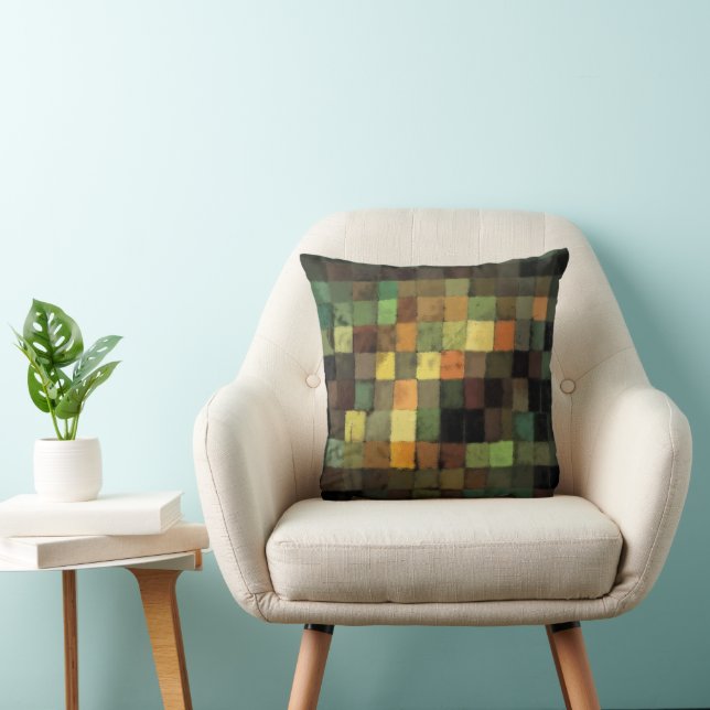 Paul Klee ancient sound Throw Pillow (Chair)