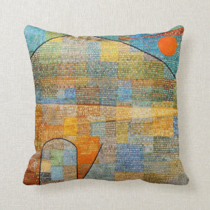 Paul Klee art: Ad Parnassus Throw Pillow