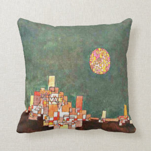 Paul Klee art: Chosen Site, Klee painting Throw Pillow