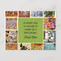 Paul Klee Art Collage with Quotation
