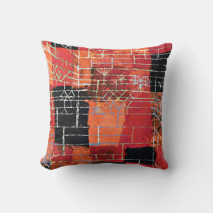 Paul Klee art: Configuration Perspective Throw Pillow