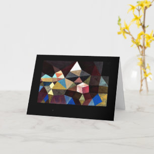 Paul Klee art - Crystalline Landscape Card