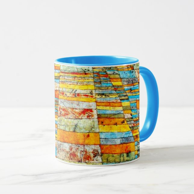 Paul Klee art: Highway and Byways Mug (Front Right)