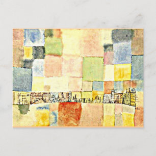 Paul Klee art - Neuer Stadtteil in M Postcard