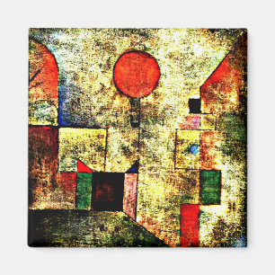 Paul Klee art: Red Balloon, Magnet