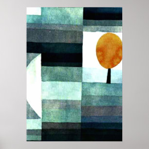 Paul Klee art: The Messenger of Autumn Poster