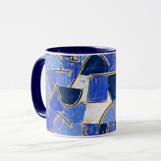 Paul Klee artwork, Blue Night Mug (Front Left)