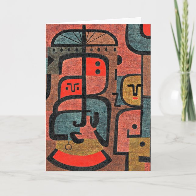 Paul Klee artwork, Exotics Card (Front)