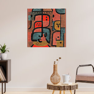 Paul Klee artwork, Exotics, Poster