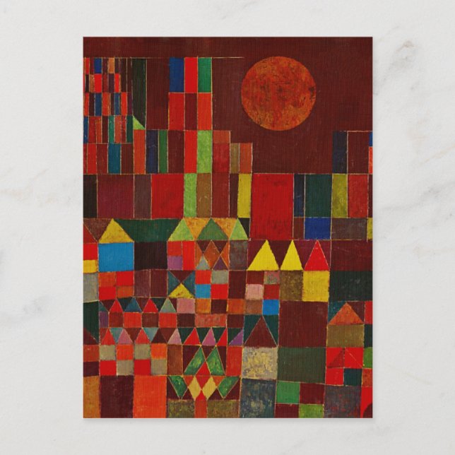 Paul Klee Castle And Sun Postcard (Front)